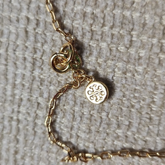 Tory Bruch hexagon charm necklace - Picture 6 of 11